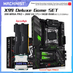 MACHINIST X99 MR9A PRO Motherboard Kit Set LGA 2011-3 Xeon E5 2680 V4 CPU processor DDR4 2X8GB RAM 2133MHZ Memory Nvme M.2 ATX