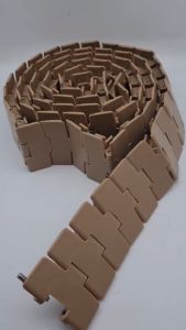 สายพานลำเลียงแบบทางโค้งTop chain 880 K325 สำหรับโรงงานน้ำดื่มและระบบขนถ่ายวัสดุยาว 3เมตรต่อกล่อง