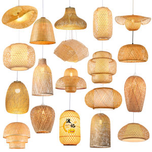 SANGEJIANGREN | Retro Creative Bamboo Weaving Chandelier