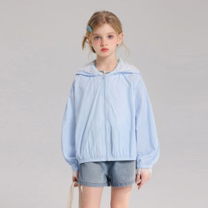 iplant | UPF 50+ Sun-Protective Lace Hooded Girls Jacket