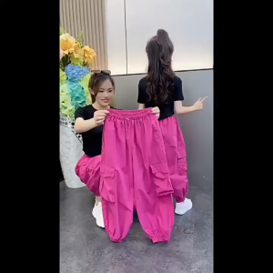 CELANA KULOT ANAK PEREMPUAN CARGO PANTS ANAK PEREMPUAN CELANA ANAK PEREMPUAN TERBARU CELANA KOREA