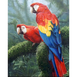 40×50 Cm DIY Paint By Numbers Handpainted Canvas Painting Parrot Animals Painting By Numbers for Adults Home Decors