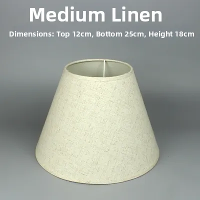 MEISITEKEKE | Linen Fabric Lampshades Red White Black Coffee Blue Green E27