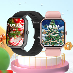 Multifunction Smart Watches Men Bluetooth Call AI Voice Assistant 1.83inch Screen Sports Fitness Smartwatch for Christmas Gift
