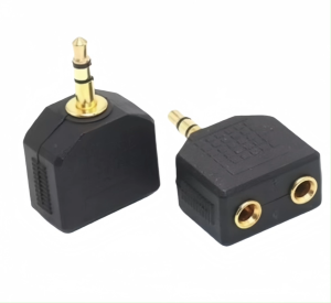 ตัวแปลง แยกหูฟัง 1ออก2 3.5มม.ตัวผู้ แปลงเป็นแจ็ค 3.5mm แพ็ค1ตัว