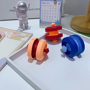 Unique Orbit Ball Toy for Kids Fidget Cubes Top Spinning Novelty Track Pinball Finger Spinner Marble Rotating Bead Game