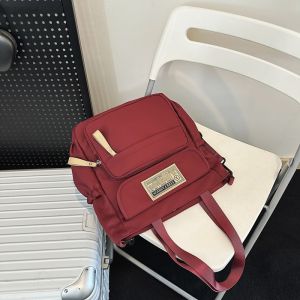 Junior High School Students Crossbody Bag Boys Tutorial Canvas Bag Teenagers Portable Book Bag High School Student Bag Tuition Bag