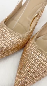 Genny Amora - Heels Pesta blink blink Wanita 8 Cm 1285002