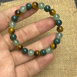 Career Success Bracelet Natural Tiger Eye Green Aventurine Stone Beaded Bracelet Wealth Prosperity Confidence Good Luck Healing Crystal Bracelet For Men Women Spiritual Gift