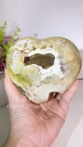 [现货] 9.5cm高玛瑙爱心摆件｜能量守护装饰｜Agate Heart Ornament｜Energy Home Decor