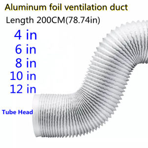 2M Ventilation Duct 4/6/8/10/12 inches Air Ventilation Hose Flexible Duct Exhaust Pipe