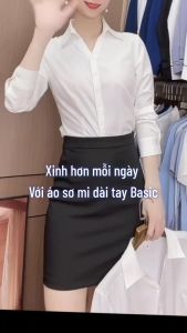 Áo Sơ Mi Nữ Trơn Màu Trắng - Hàng Đẹp - LCXA02