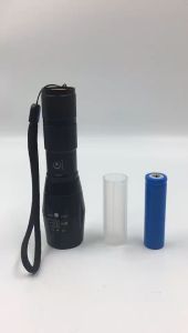 Đèn Pin Siêu Sáng XML T6 có 5 chế độ chống nước - Trọn bộ gồm 1 đèn bin mini XML siêu xa 1 pin sạc 18650 1 bộ sạc điện 1 dụng cụ xài pin tiểu 3A AAA 1 đồ bảo vệ pin 1 hộp đựng