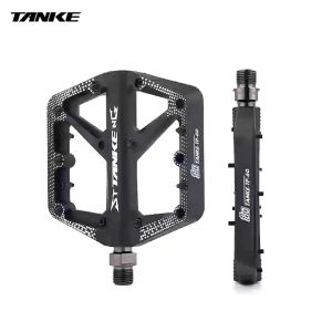 TANKE MTB Bike Nylon Pedal Widen Non-slip DU+1 Bearing Bicycle Mountain Bike Off-road Cycling Accessories Universal BMX Platfor