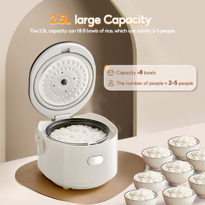 ALLTOU Rice Cooker 2.5L Digital Multifunction Electric Cooker Household Non Stick Mini Rice Cooker 6 Modes Optional Electric Rice Cooker Steamer 24H Smart Reservation 電飯煲 Periuk Nasi