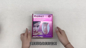 Kemei KM-189B Cordless Epilator for Women Waterproof Painless Underarm & Full Body Hair Removal USB Rechargeable with LED Light Single Item
