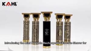 HIENA Portable 3-in-1 Electric Hair Trimmer Set Multi-Functional Mini Ear Nose Razor Adjustable T-Blade Nose Beard