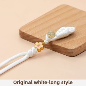 Handwoven Long Tail Braid Button New Chinese Style Hanfu Clothing Retro Tang Suit Hairpin Embellishment DIY Sewing Accessories