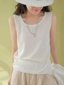 Xiao Er Produced [70.4% Natural Ramie] Easiest for Match Vest Waistcoat Female Spring and Summer Sleeveless T-Shirt Base Tops
