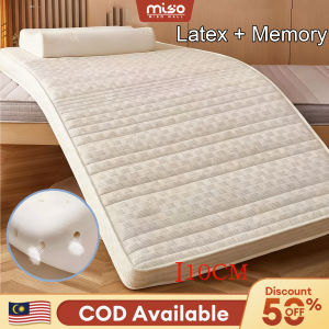 (50% OFF) MISO Latex Memory Foam Mattress High Resilience Single/Double/Queen/King Size Bed Foam Mattress