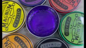 Magnum Pomade Hair Wax Styling Gel - Bau Wangi Strong Hold Water Base - Rapi, Kemas, and Harum - Ideal for Vintage, Pompadour, Slickback Haircuts - Easy to Wash Off - 50ml