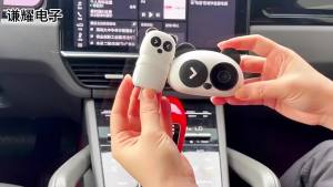 Wireless CarPlay Android Auto Baby Camera Adapter Rearview InCar Infant Pet Monitoring Wired-to-Wireless Box Plug&Play for Car