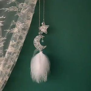Pajangan Gantungan Kaca Spion Tengah Mobil Dream Catcher/Hiasan Gantung Bintang Bulan Untuk Dekorasi/Pajangan Gantung Kaca Tengah Mobil