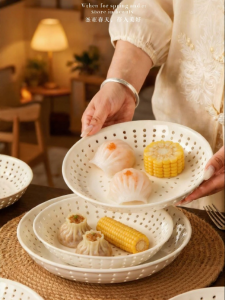 Yomerto | Steamable Heat Resistant Ceramic Steaming Plate