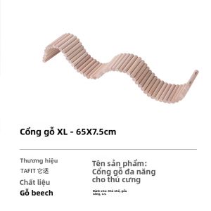 Tafit | Bộ Nội Thất Gỗ Cho Chuột Hamster với Thang và Khu Vực