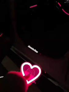 Ready Stock Car Modified Neon Car Love Design Decoration Led
