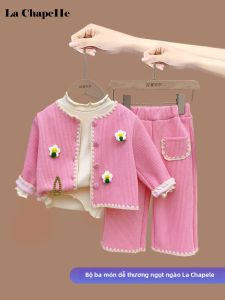 puella kids | Bộ Quần Áo Cho Bé Gái Màu Hồng Ngọt Ngào Dễ Kết Hợp Mùa Xuân Và Thu
