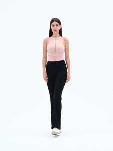 alo yoga Rompi Yoga Lycra dengan Pelapik Dada untuk Wanita Rompi Sukan Kecergasan Bernafas Anjal Tinggi untuk Pakaian Luar
