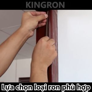 Gioăng dán khung cửa loại chữ D E I Thanh chắn khe hở cửa đi cửa ra vào chống va đập chống ồn bảo vệ cửa NANORON