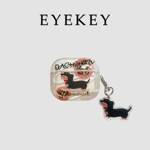 Eyekey Cute Donut Sausage Dog Pattern Silicone Case for AirPods pro 3 4  Earphones Wireless Bluetooth Soft Shell Female Style