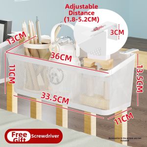 QIMAHUANGZI | Hanging Bedside Storage Shelf No-drill