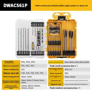 DeWalt | Complete Set of Hex Key and Cross Reamers Drill Bits