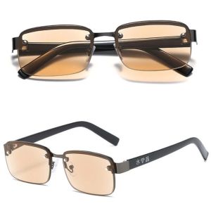Men Reading Glasses Imitation Crystal Half-frame Presbyopia Eyeglasses Diopter +1.0 To +4.0 Retro Gafas