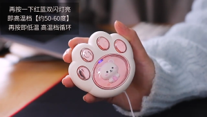 Máy Sưởi Ấm Mini Cầm Tay Hình Chân Mèo Đa Chức Năng - Sạc Điện 2025