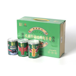 Shuangqian Brand Xile Original Flavor Red Bean And Lychee Flavor Mixed Turtle Jelly Snacks in Can 250g*12 Cans