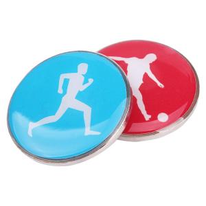 Referee Side Toss Coin Double Face Sports Football Pattern Soccer Volleyball Flip Coin Souvenirs Gift For Kids Adults