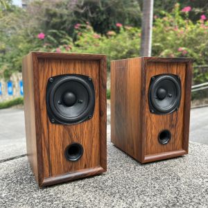 Elegant Aura D3 Bookshelf Speakers Full Frequency 3 Inch High End Audio No Power Required Wood Material Sealed Structure RCA Interface