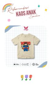 My In Kaos Anak Laki-Laki Tangan Pendek Motif Karakter Superman 1-11 Tahun K156