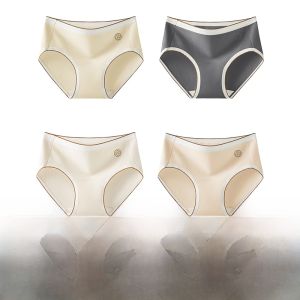 Miiow | Antibacterial Medical Grade Pure Cotton Womens Underwear Triangle Panties Comfortable Mid Waist Design Non-Marking Briefs