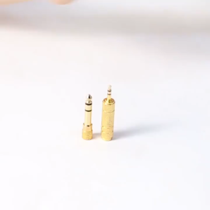 Headphone Adapter 6.35 mm Male to 3.5 mm FemaleWear-resistant Jack Converter Audio Plug Easy Installment 6.5to3.5 Gold