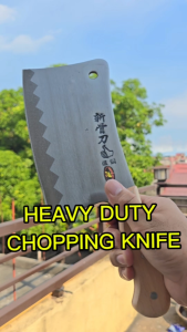Heavy Duty Butcher Knife 1KG Manganese Steel Chopping Knife Durable Handle for Kitchen or Business Use