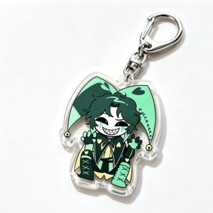 Bandai | for The Freak Circus Pierrot Harlequin Jester Game Peripheral Acrylic Keychain Festival Gift Cute Ornament Decoration Pendant