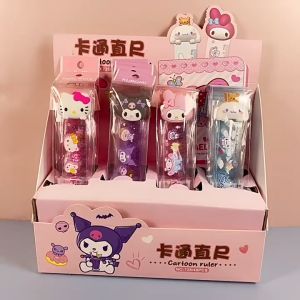 15 CM PENGGARIS SANRIO KEPALA SANRIO RULER SANRIO KARET KUROMI CINAMON
