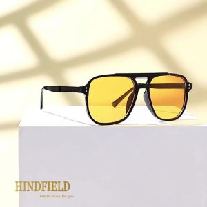 4-Pack Orange Fashion Sunglasses for Men - Trendy UV400 Protection Shades Suitable for Daily Wear Parties & Festivals