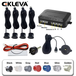 Ekleva 12V 22Mm Bộ cảm biến đỗ xe ô tô Phổ 4 Cảm Biến Buzzer ra đa lùi xe dự phòng cảnh báo âm thanh Bộ cảm biến cho xe hơi Hệ Thống
