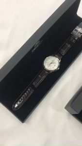 Đồng hồ cơ nam Orient Watch Vintage FAC0000 máy automatic tích cót tự động và lên cót tay dự trữ năng lượng mặt kính cường lực cong chống xước chống nước 3 ATM dây da đeo tay cao cấp chính hãng